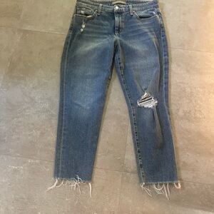 Distressed Blue Jeans Women’s size 29 Joe’s cropped